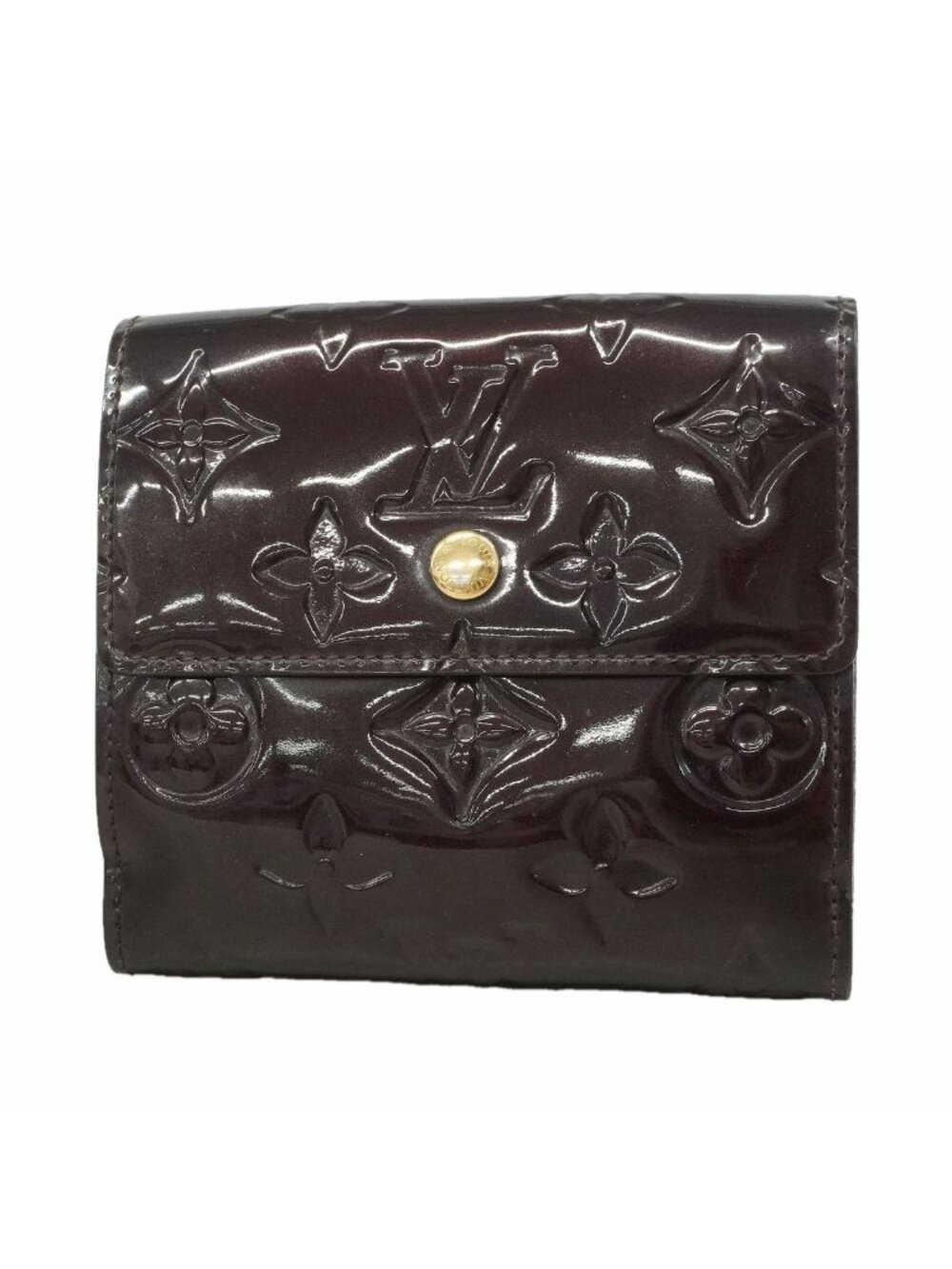 Louis Vuitton Trifold Wallet Vernis Portefeuille Elise Amarante